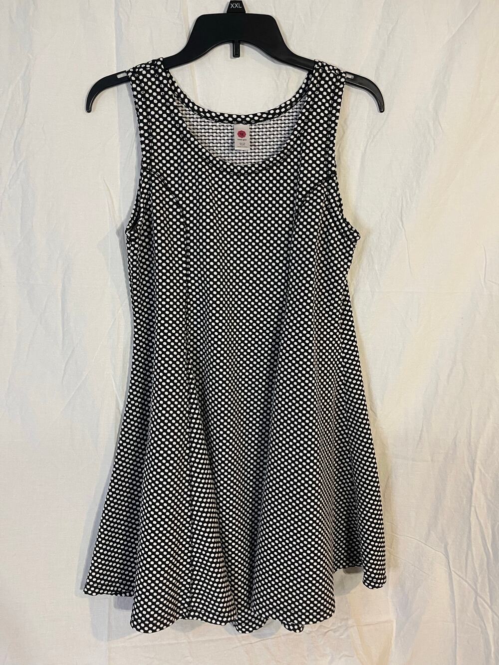 Total Girl polka dot skater dress